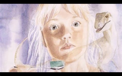 Ariana Richards, who played Lex in Jurassic Park, painted this